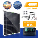 400W 12V Solar Panel Kit 100A Charge Controller for Caravan Boat