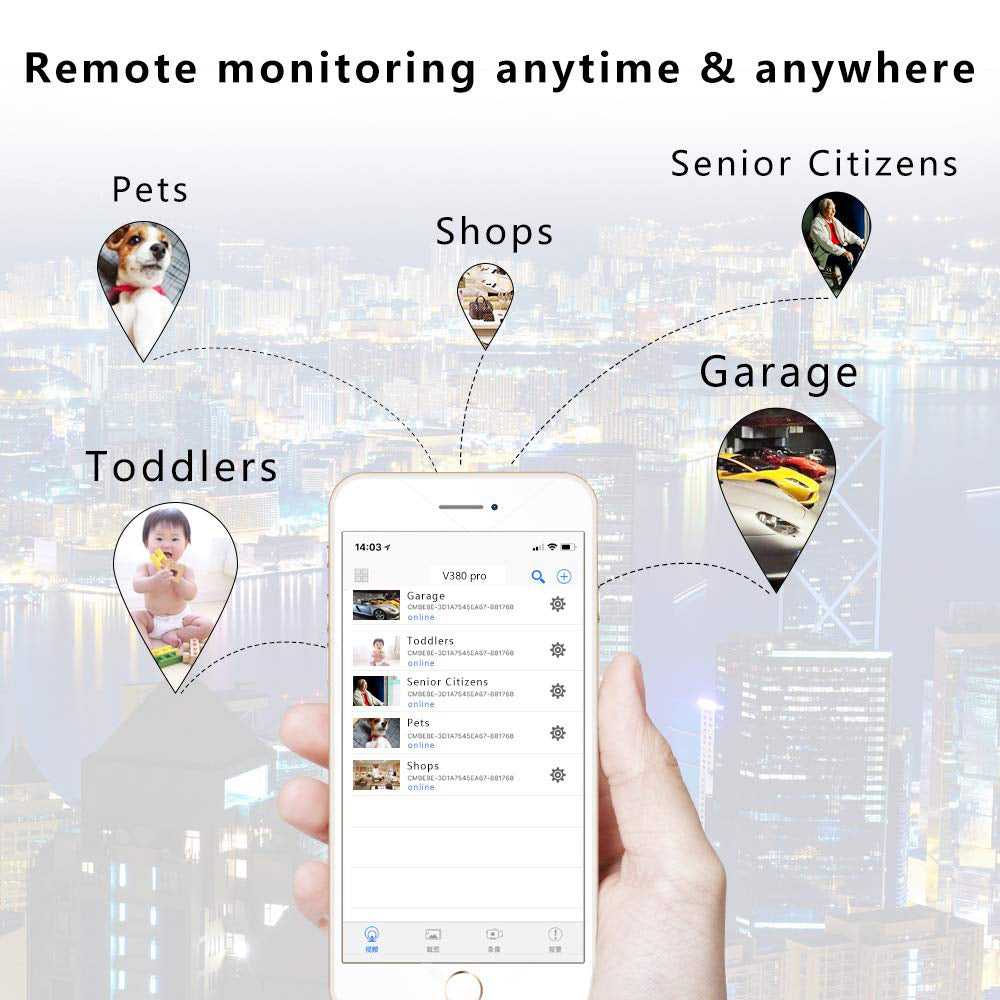 Kepeak 720P Wi-Fi Camera, Camera for Home Surveillance ,Security Cameras Recorder