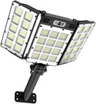 KEPEAK Solar Street Lights,6000mAh 800LED Motion Sensor Outdoor Lights with Remote Control, IP66 Waterproof Adjustable Flood Light Outdoor for Yard, Garden, Pathway