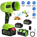 Cordless Electric Leaf Blower Kepeak Portable Handheld Leaf Blower with Adjustable Speed, 2 x 4.0Ah Batteries for Lawn, Garden, Patio, Yard Cleaning