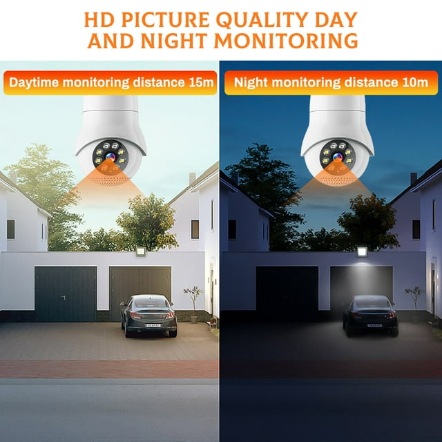 Kepeak 360° Light Bulb Camera,5G Smart Wireless Wifi 1080P HD Security Camera for Indoor