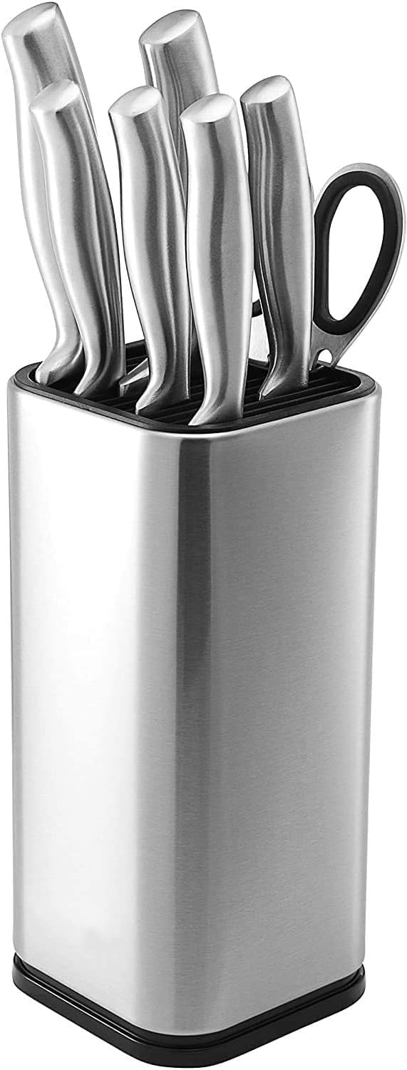 Kepeak Universal Knife Holder Knife Block,Multi-Functional Knife Storage Holder Kitchen Tool Storage Rack