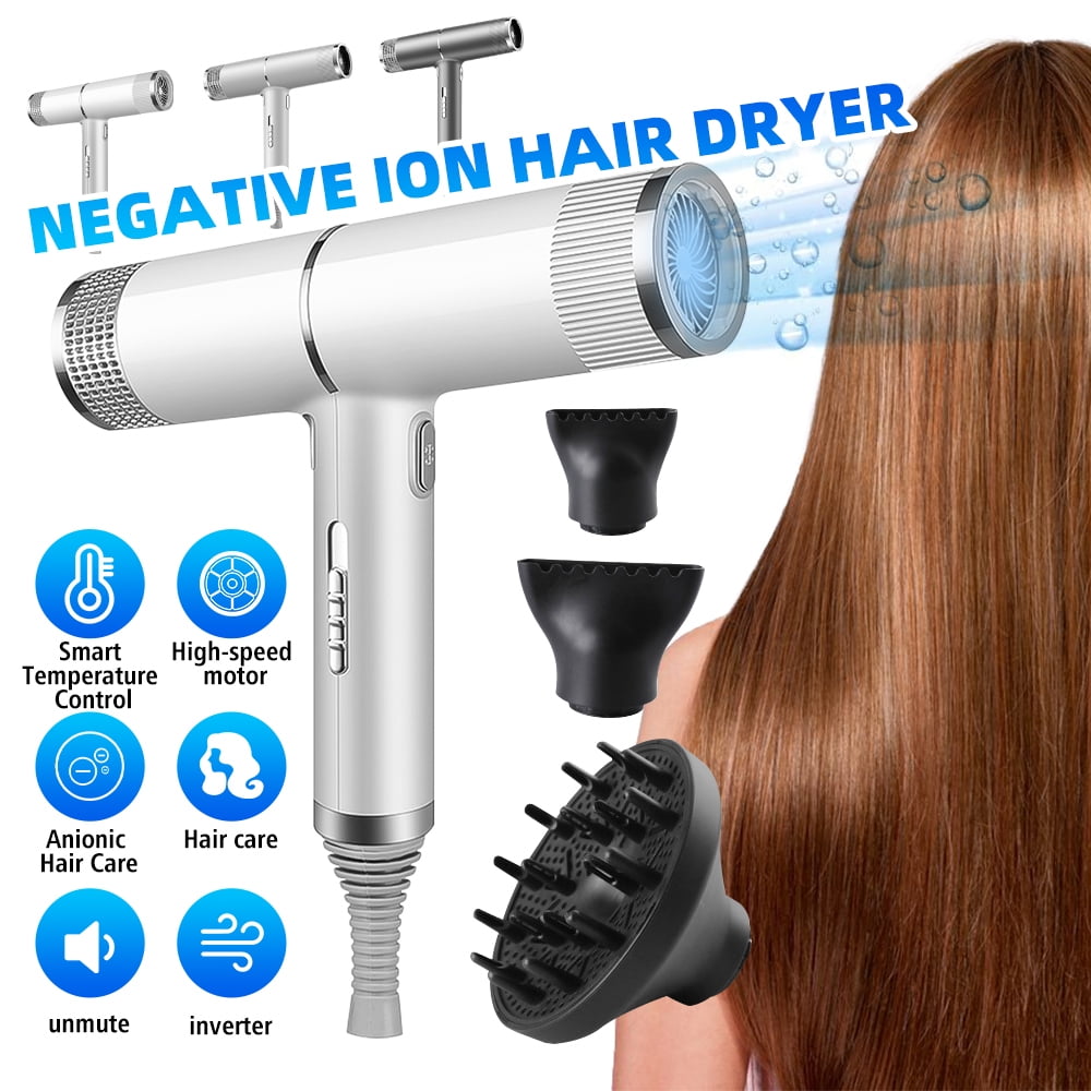 Fast-drying Hair Dryer,Kepeak Lightweight Portable Hairdryer for Women & Men, 2 Heating/Cold/3 Speed Settings, White