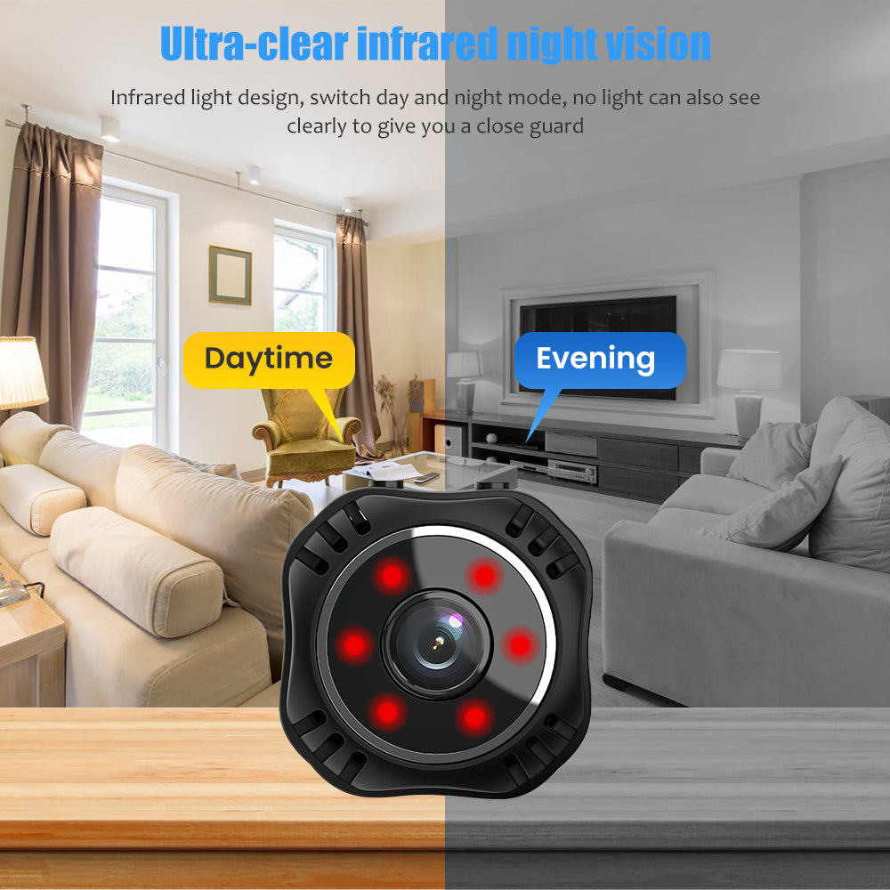 Kepeak 1080P Indoor Security Camera, Night Vision, Cloud & SD Card Storage, Wireless Wi-Fi Cam