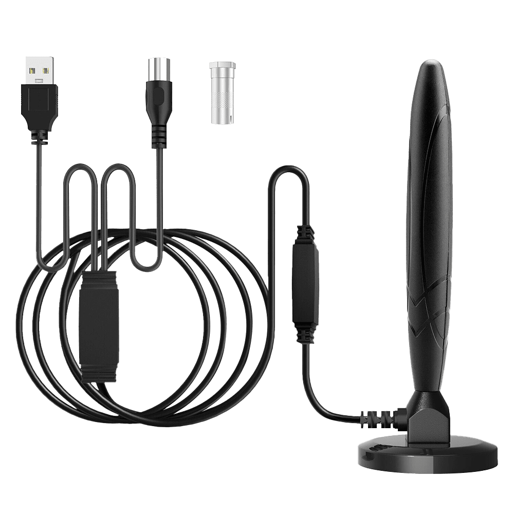 Kepeak 350 Miles Upgraded TV Antenna HDTV Amplified Digital 4K 1080P Long Range,Black