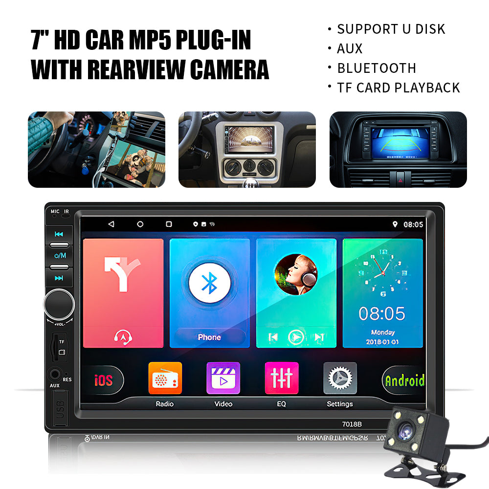 VECHTEL 7 Inch Car Radio, 1 Din with Wireless Carplay Android Car, FM VECHTEL 7 Inch Car Radio, 1 Din with Wireless Carplay Android Car, FM