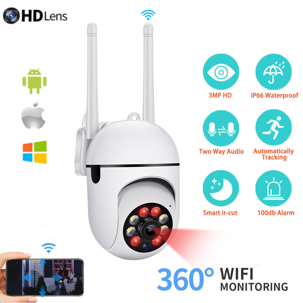 Kepeak Wifi Surveillance Camera, IR Night Vision, Motion Detection, Home Security Camera,2Pack