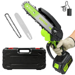 6-Inch Cordless Mini Chainsaw, Kepeak900W Electric Chainsaw with 1Pack 4.0Ah Battery for Wood Cutting Tree Trimming
