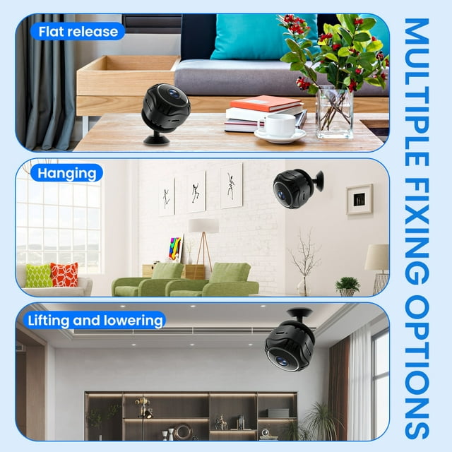Kepeak Mini Security Camera, 1080P Wi-Fi Home Camera for Baby/Pet/Nanny, IP Camera Remote Viewing