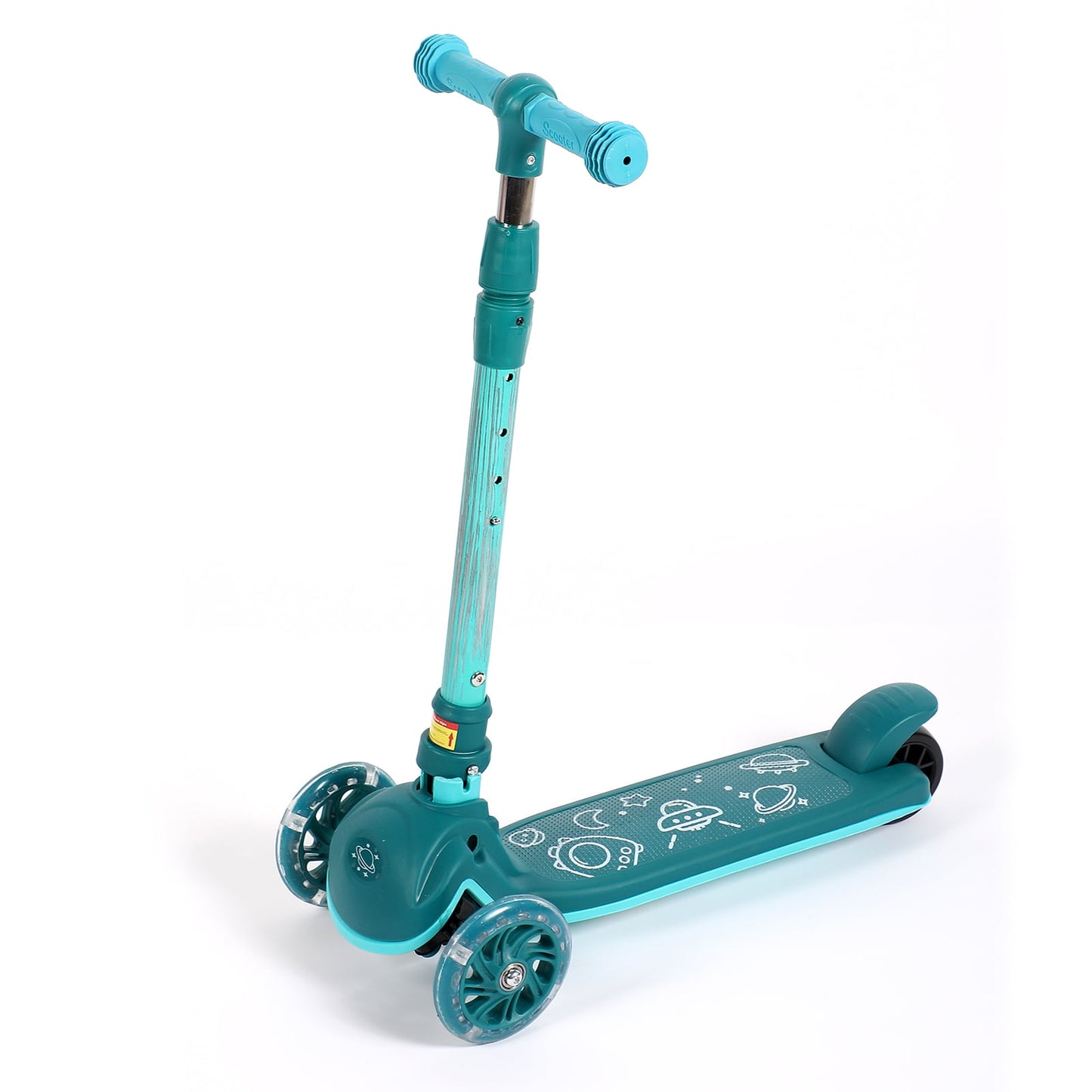 Kids Kick Scooter, 3 Wheeled Scooter for Kids, Adjustable Height, Anti-Slip Deck, for Boys/Girls 3-10 Year Old