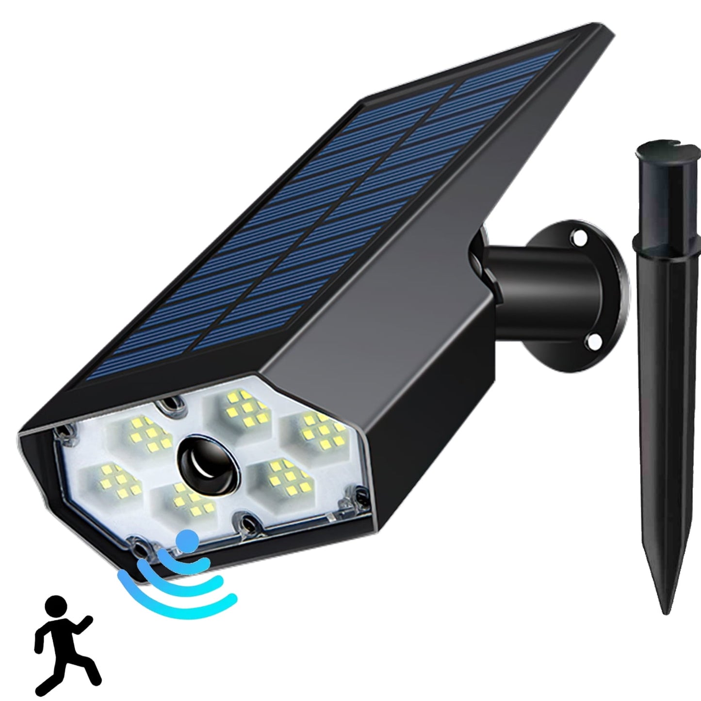 2-in-1 Solar Motion Sensor Security Lights 42LED 180¡ãBeam Angle Solar Powered Landscaping Spotlights