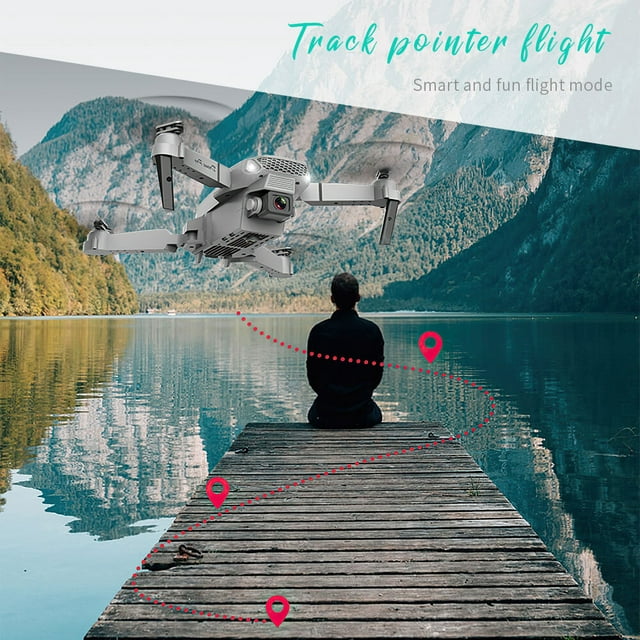 Feoflen Drones with Dual Camera for Adults, 4K Camera Drones for Adults, Wifi Fpv Quadcopter for Adults, Aerial Drones with Carrying Bag for Adults, Obstacle Avoidance, One-key to Return, APP Control