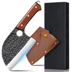 Kepeak 7 Inch Stainless Steel Chef Knife Multi Purpose Kitchen Cleaver