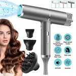 Fast-drying Hair Dryer,Kepeak Lightweight Portable Hairdryer for Women & Men, 2 Heating/Cold/3 Speed Settings, Gray