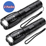 Super Bright Flashlights,Kepeak LED Tactical Flashlight ,Waterproof Zoomable Camping Lanterns(2 Pack)