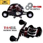 Kepeak Metal Drop Wheel 18 +1 Axis Vertical Fishing Reel