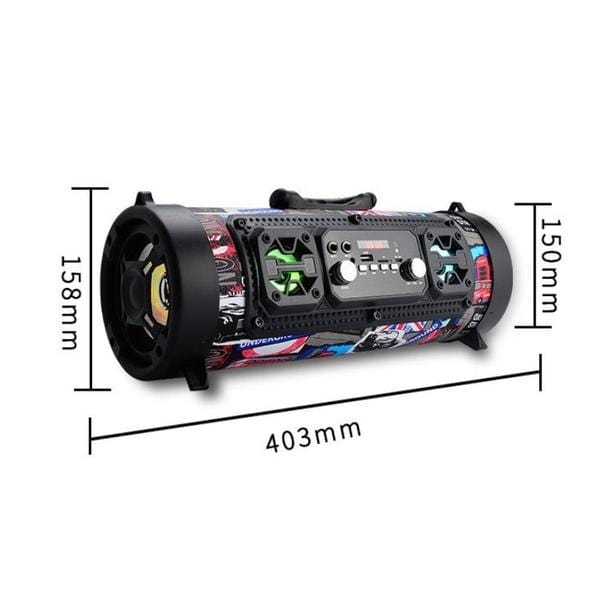 Kepeak Outdoor USB/AUX/TF Card Bluetooth 4.2 Subwoofer Wireless Speaker - KEPEAK-Pro