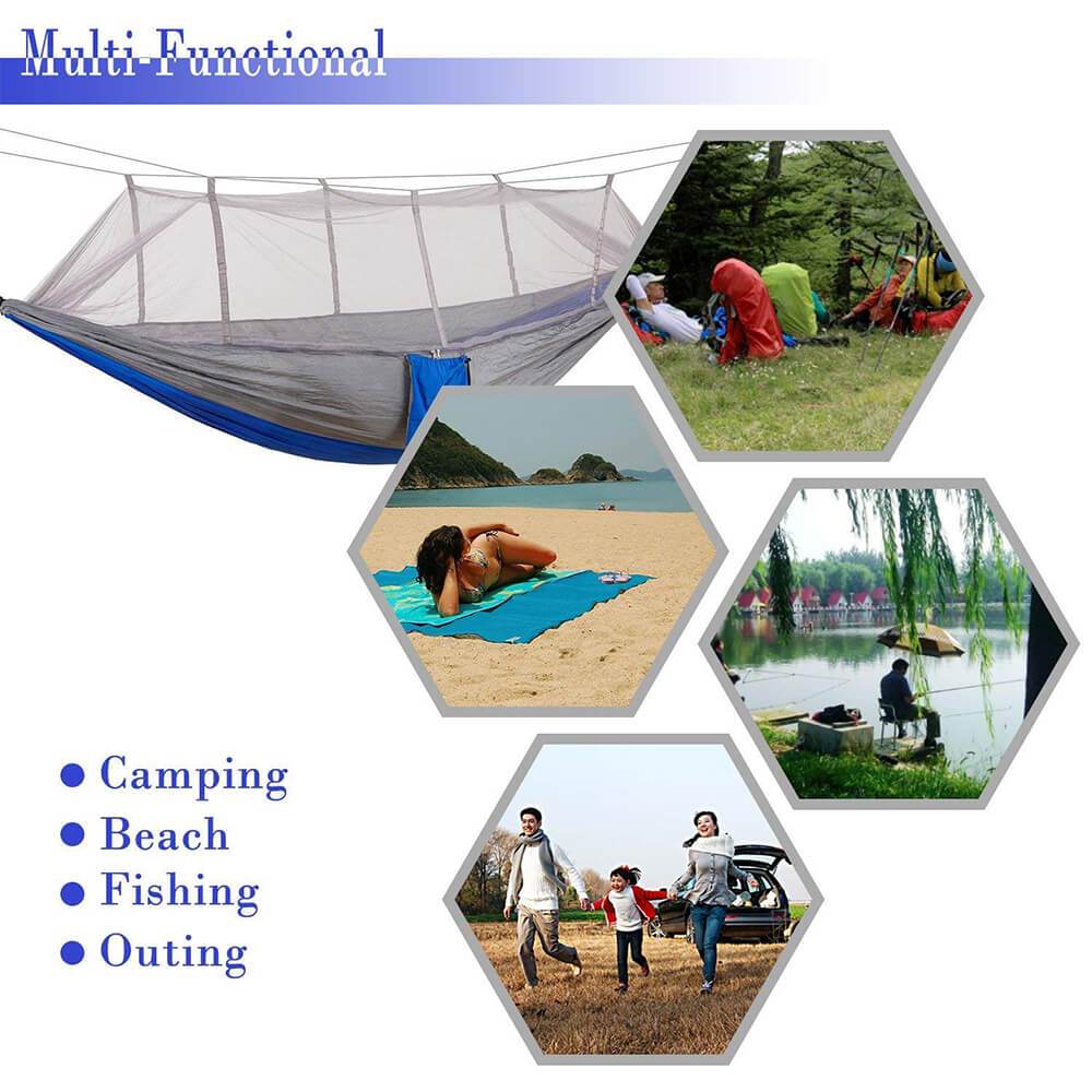 Kepeak 10-foot Single/Double Camping Hammock With Mosquito Net - KEPEAK-Pro