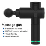 Best Therapy Massage Guns Relief Muscle Massager Pain 3 Gears 4 Heads With Bag