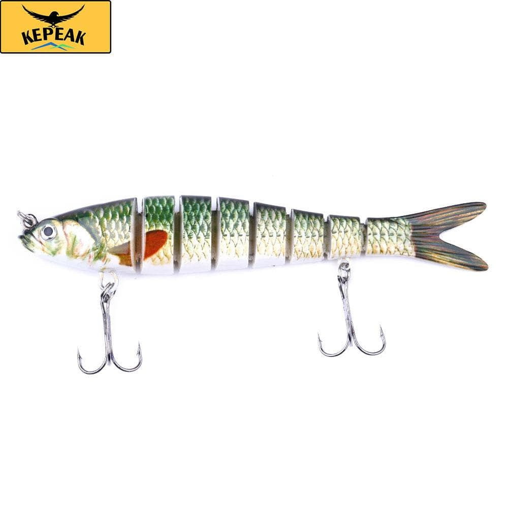 5PC 13.7 cm 27 g Sinker Shaker 8-segment Bait, Bass Isca Crankbait Fishing Tackle - KEPEAK-Pro