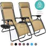 Kepeak Set of 2 Adjustable Zero Gravity Lounge Chair