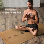 KEPEAK Cork Yoga Mat- Non-Slip Sweatproof Surface