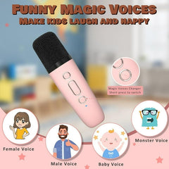 Kepeak Mini Karaoke Machine, Portable Bluetooth Speaker with Wireless Microphone for Kids and Adults