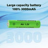 16Pcs 1.5V AA Rechargeable Batteries Lithium Li-ion Battery