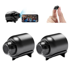 Mini Wi-Fi Camera 1080P HD Night Vision Remote Monitoring 160° Wide Angle for Home(2Pcs)