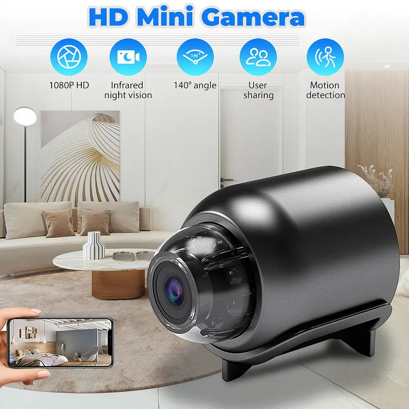 Kepeak 1080P Mini WiFi Camera 160° Wide Angle Night Vision 3 Pack