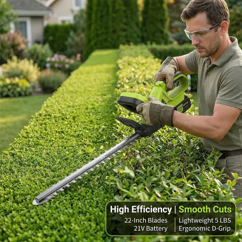 KEPEAK 21V 3-in-1 Cordless Hedge Trimmer | Grass & Shrub Shears