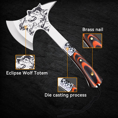 ZENG Camping Hatchet with Sheath, Survival Axe Multitool, Tomahawk Axe Tactical Military, Camping Axe for Camping Cycling Hiking