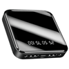 Kepeak Portable Charger 20000 mAh Power Bank Mini, LED Mirror Display Screen Portable Phone Charger,Black