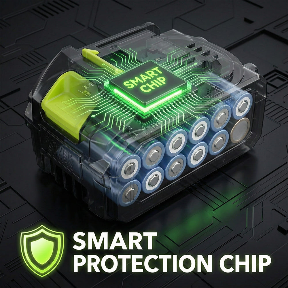 21V 2.6Ah Rechargeable Lithium-Ion Battery - Compatible with Kepeak Power Tools, 20-45 Mins Working Time, 2-3H Fast Charging, Triple Protection System