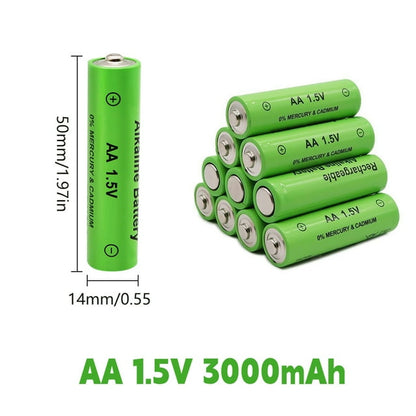 16Pcs 1.5V AA Rechargeable Batteries Lithium Li-ion Battery