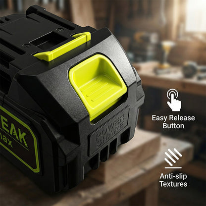 21V 2.6Ah Rechargeable Lithium-Ion Battery - Compatible with Kepeak Power Tools, 20-45 Mins Working Time, 2-3H Fast Charging, Triple Protection System