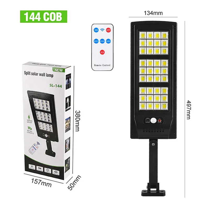 180° Wide Angle Motion Sensor Solar Street Light for Yard Garden Patio