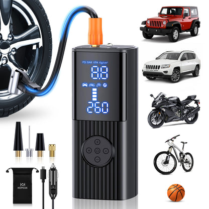 20000mAh Tire Inflator Car Air Pump Compressor Electric Portable Auto 12V 150PSI