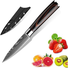 3.5 inch Kitchen Knife Professional Kitchen Chef Knife Japanese Damascus Pattern