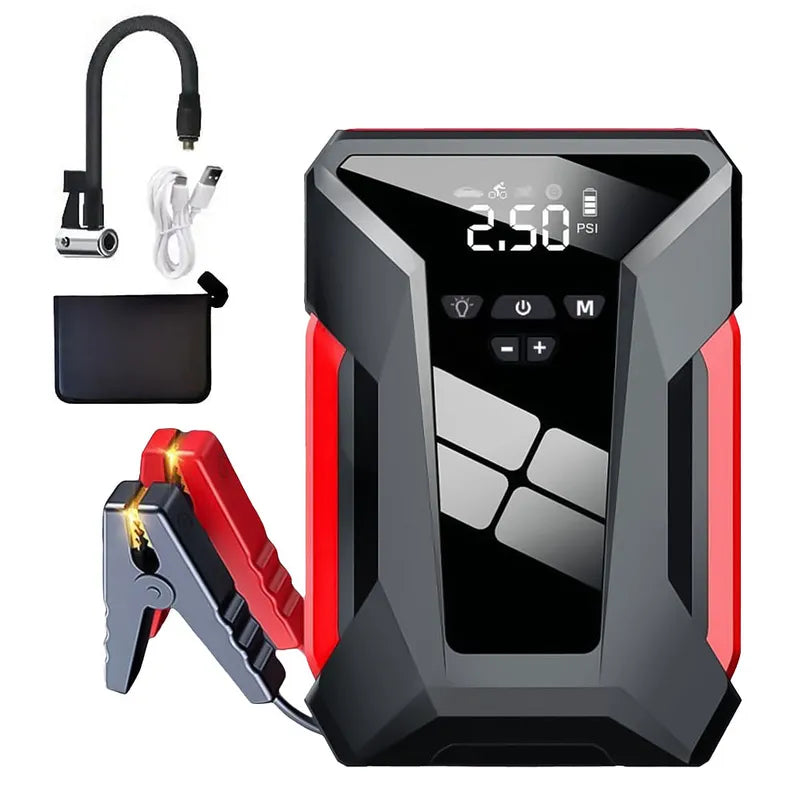 1000A Jump Starter & Air Pump, 150PSI, LED, Power Bank