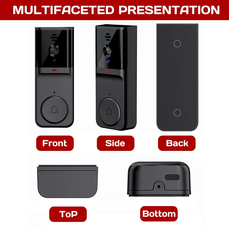 English: 4.3 Inch IPS Screen 2.4G Wireless Security Intercom Doorbell Camera