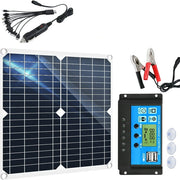 200 Watt Solar Panel Kit 12V, 100A Solar Charge Controller for Caravan Boat Home, Camping, Boat