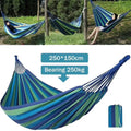 660lb Double Outdoor Hammock 78.8"x60" Portable Camping w/ Travel Bag Blue