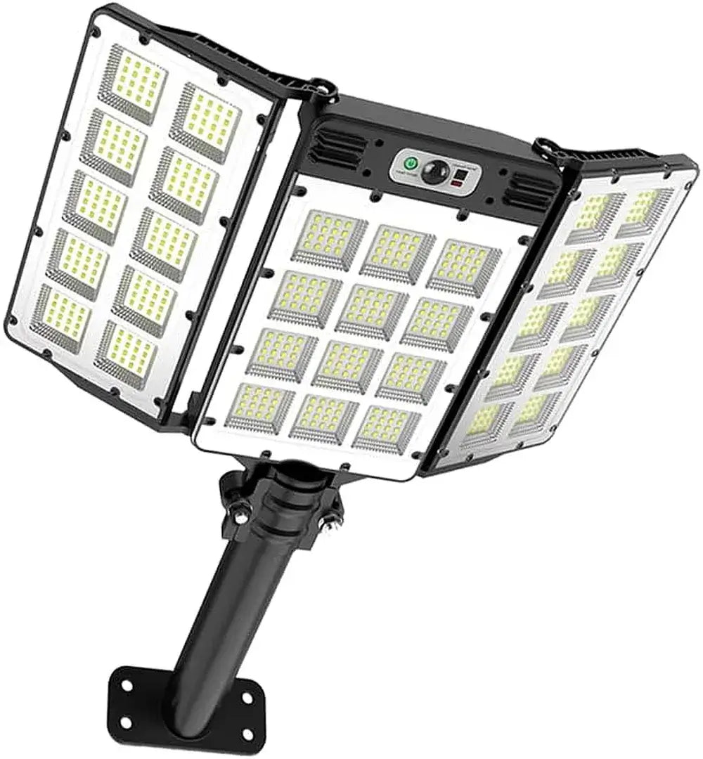 KEPEAK Solar Street Lights,6000mAh 800LED Motion Sensor Outdoor Lights with Remote Control, IP66 Waterproof Adjustable Flood Light Outdoor for Yard, Garden, Pathway