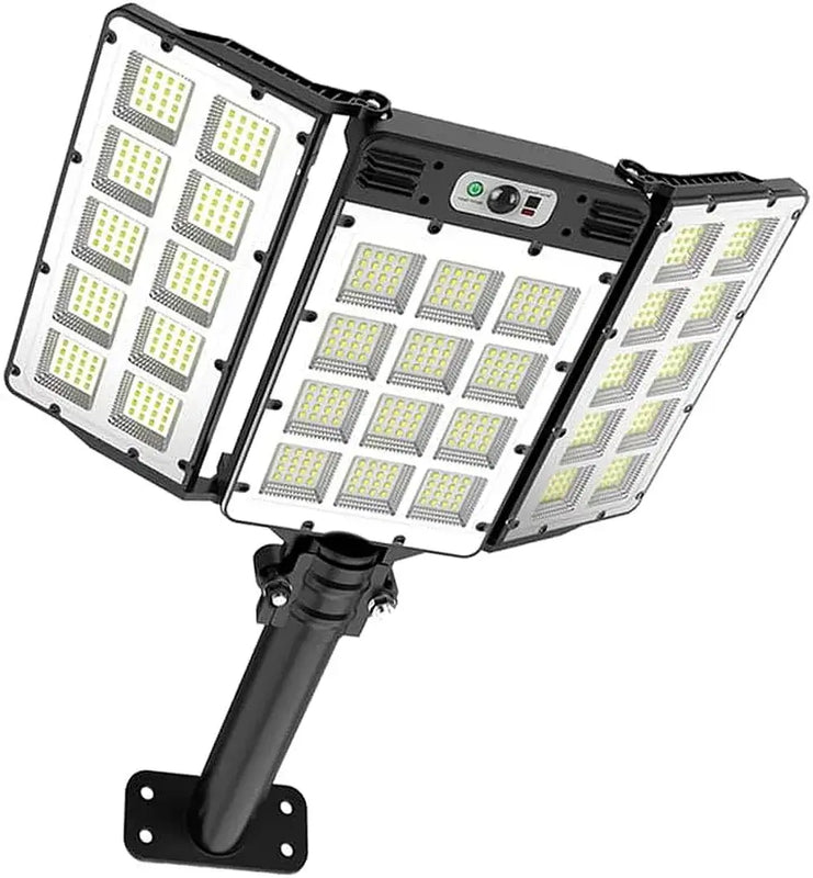 KEPEAK Solar Street Lights,6000mAh 800LED Motion Sensor Outdoor Lights with Remote Control, IP66 Waterproof Adjustable Flood Light Outdoor for Yard, Garden, Pathway