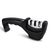 3-Stage Pro Knife Sharpener, Diamond Ceramic Steel