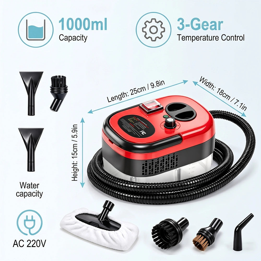 2500W Handheld Steam Cleaner, Kepeak High Pressure Portable Steamer