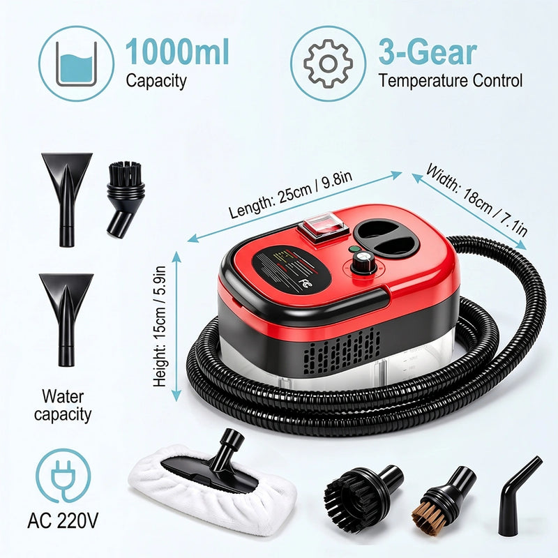 2500W Handheld Steam Cleaner, Kepeak High Pressure Portable Steamer