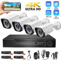 4CH 1080P AHD CCTV Camera Security System IP66 Waterproof Night Vision