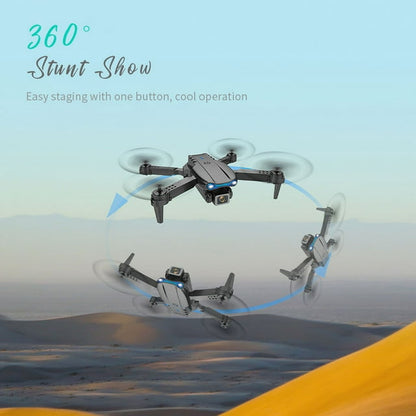 Feoflen Drones with Dual Camera for Adults, 4K Camera Drones for Adults, Wifi Fpv Quadcopter for Adults, Aerial Drones with Carrying Bag for Adults, Obstacle Avoidance, One-key to Return, APP Control